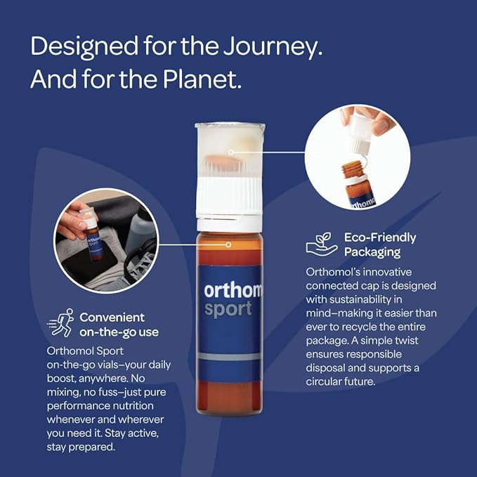 Orthomol Sport, 7-Day Supply, Premium Sports Nutrition Supplement with Vitamins A, B, C, D, E, Zinc, Iodine, Coenzyme Q10, L-Carnitine, Omega-3, and Essential Minerals for Optimal Performance