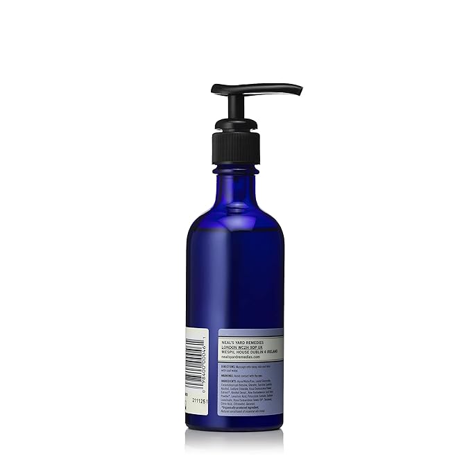 Neal's Yard Rehydrating Rose Face Wash, Soothing & Balancing for All Skin Types, With Aloe Vera & Rose Otto, Vegan Approved & Cruelty-Free, 100mL