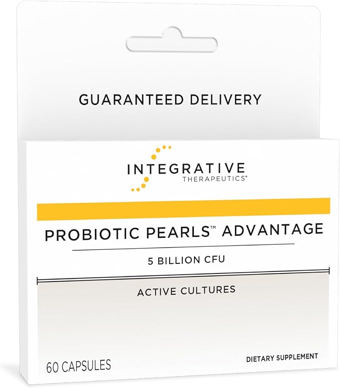 Integrative Therapeutics Probiotic Pearls Advantage - Gut Health Support* - Daily Digestive Support with Lactobacilli & Bifidobacteria* - Non-Refrigerated - True Delivery Technology - 60 Capsules