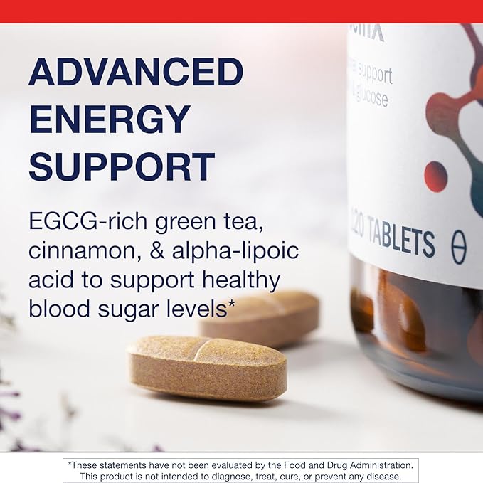 Metagenics MetaGlycemX - 100 mg Alpha-Lipoic Acid - Supports Carbohydrate Metabolism* - Antioxidant Support* - with Green Tea Extract - Non-GMO & Gluten-Free - 120 Count
