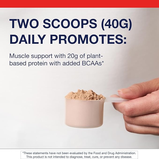 Metagenics Perfect Protein Pea & Rice - Featuring OptiProtein, a Balanced Combination of Proprietary Pea and Rice Protein with Added BCAAs - Chocolate Flavor - 30 Servings - 42.33 Oz