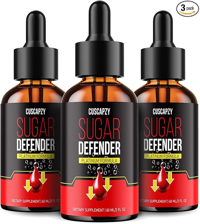 No Prescription Required, Sugar Defender Drops, Sugar Defender Liquid, Platinum Formula, Pack of 3
