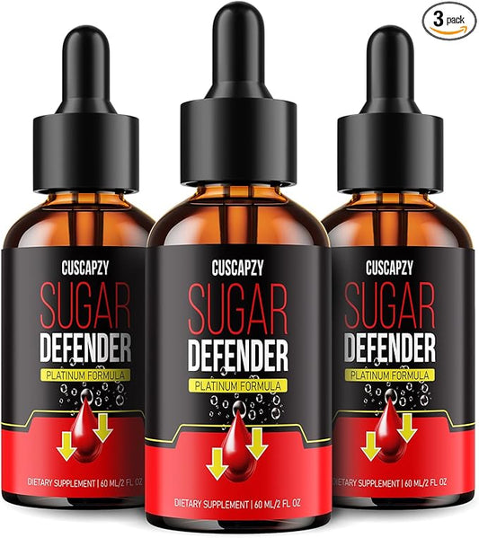 No Prescription Required, Sugar Defender Drops, Sugar Defender Liquid, Platinum Formula, Pack of 3