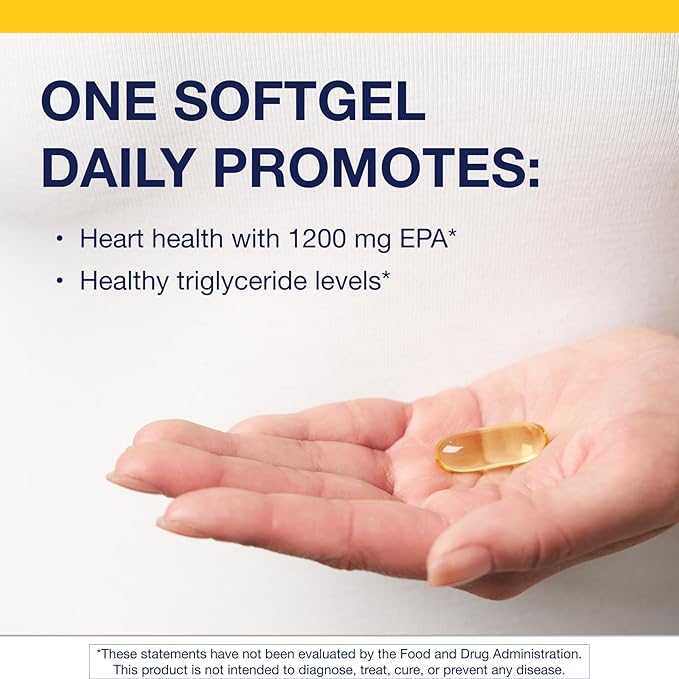 Metagenics OmegaGenics Fish Oil EPA 1200 - Omega-3 Fish Oil Supplement - for Heart Health & Immune System Health* - 90 Softgels