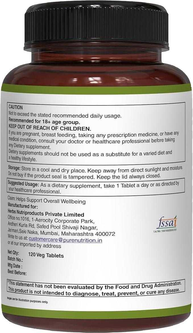 Pure Nutrition Vitamin K Complex K1 + K2 | 2250 mcg | 120 Tab | Full Spectrum K Vitamin Supplement with K1 1000mcg, K2 as MK4 1000mcg + K2 as MK7 250 mcg | Non GMO | Gluten Free