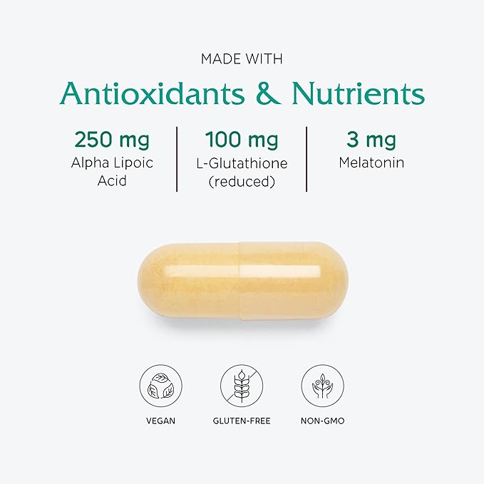 Vitanica Ovum P.M. - Egg Quality Support with Vitamin D3, Alpha Lipoic Acid & Melatonin - Works Best with Ovum A.M. - Herbal Dietary Supplement for Women's Health - Lady - 30 Vegan Caps