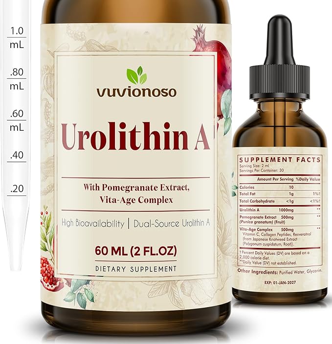 Urolithin A 2000mg Liquid Drops - 60ml (2 Fl Oz)
