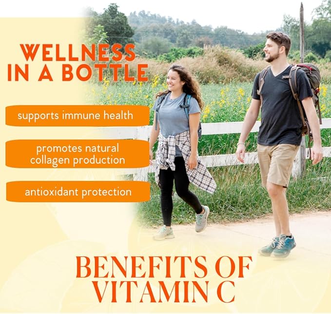 Nutri-Rich Vitamin C 500mg – Softgels with 25 Bioflavonoids – Antioxidant, Immune & Skin Health Support – Gluten-Free, Third-Party Quality Tested – 60 Count for Adults