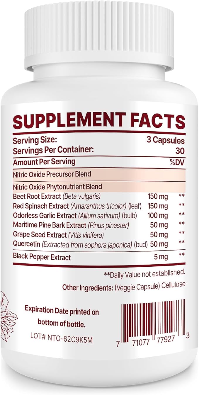 Nitric Oxide Supplement for Men (2 Bottles)