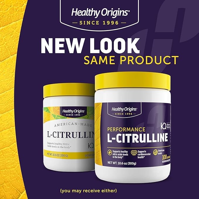 Healthy Origins - L-Citrulline (American-Made, Non-GMO, Gluten Free, Athletic Support), 10.6 Ounce