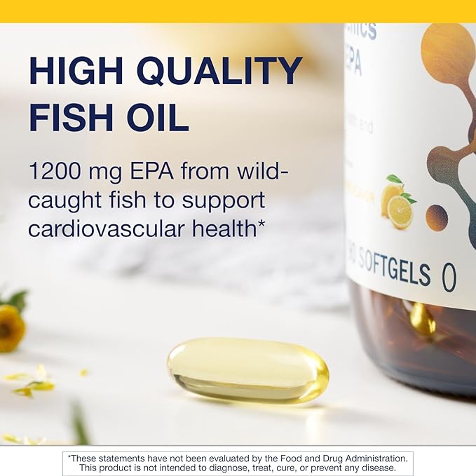 Metagenics OmegaGenics Fish Oil EPA 1200 - Omega-3 Fish Oil Supplement - for Heart Health & Immune System Health* - 90 Softgels