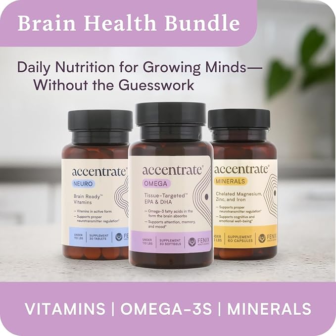 Omega w/LYSOVETA LPC | EPA & DHA Supplements for Brain Health | Focus, Attention, Memory, & Mood | 6X Higher Absorption Than Fish Oil | Omega-3 Fatty Acid Supplements | Highest Potency LPC-DHA