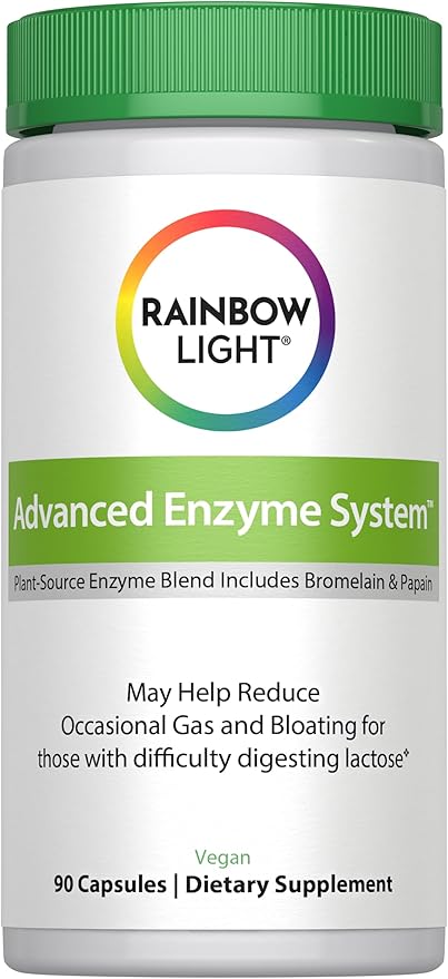 Rainbow Light Advanced Enzyme System Capsules, 90 Count