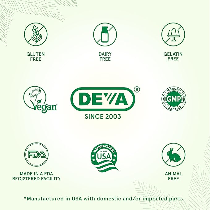 DEVA Vegan Multivitamin for Women & Men with Iron, Vitamin C, E, B Complex Vitamins, Zinc, 90 Tiny Tablets