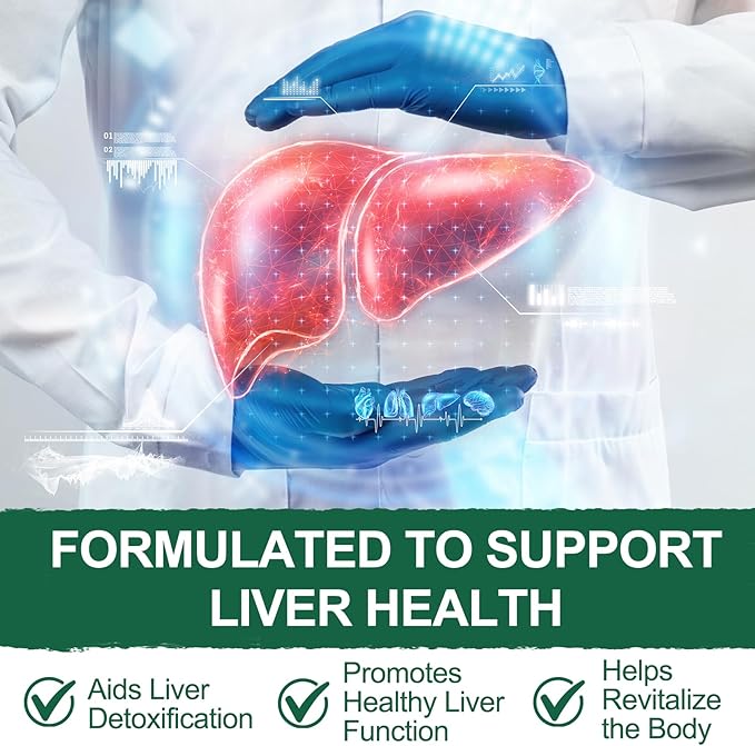 Gummy Milk Thistle, Liver Support Supplement, Immunity & Overall Health, for Your Liver Cleanse Detox & Repair, Promotes Optimal Liver Function, Glutathione, with Alpha Lipoic Acid, 60 Count