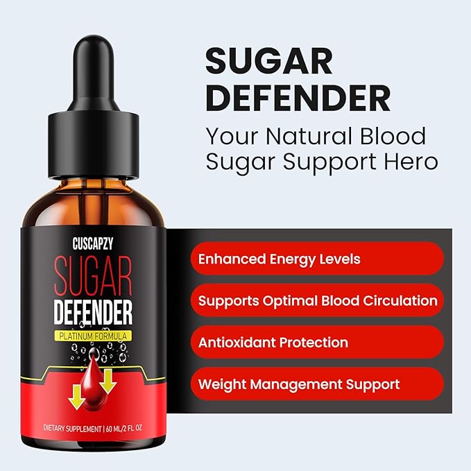 No Prescription Required, Sugar Defender Drops, Sugar Defender Liquid, Platinum Formula, Pack of 3