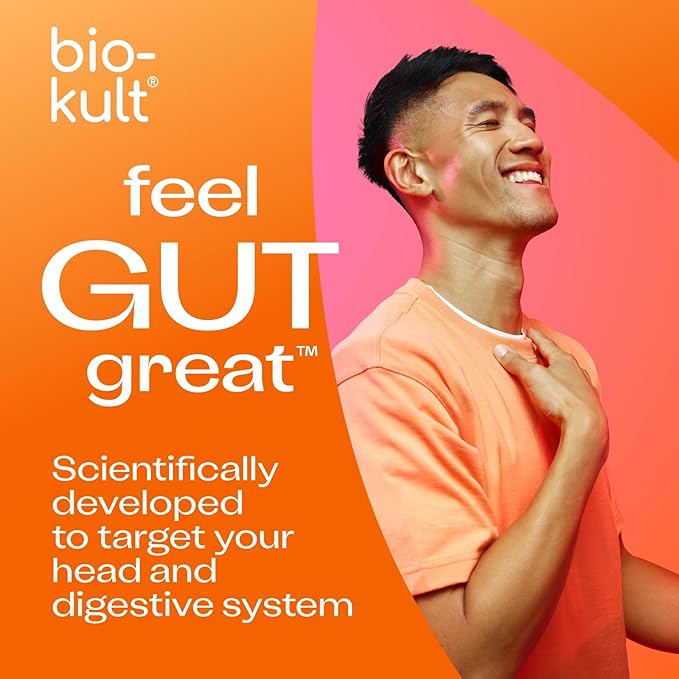 Bio-Kult Migréa | Magnesium, Vitamin B6 & Probiotics | Gut & Head Support | Advanced Multi-Strain Formula | 60 Capsules