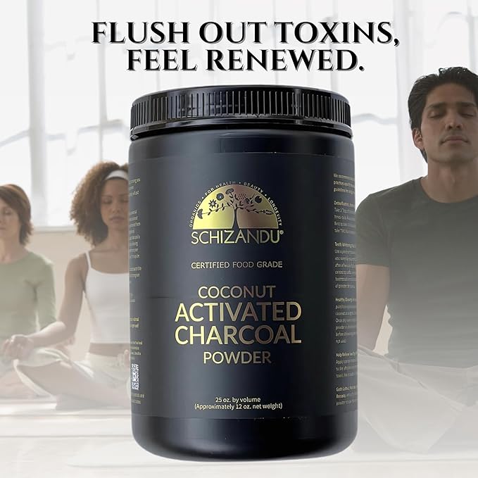 Organic Activated Coconut Charcoal Powder Ideal for Supports Skin, Body, Oral Health, Teeth Whitening | Dietary Supplement (25 Oz (Pack of 1))