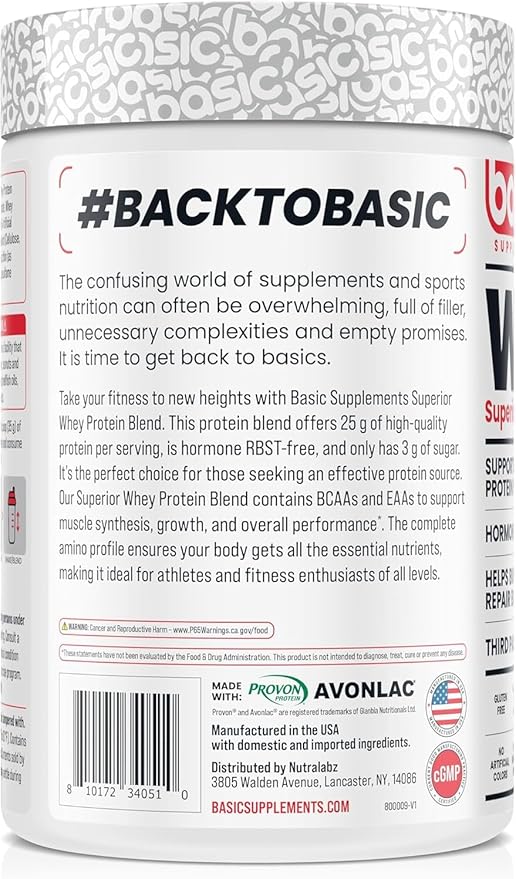 Whey Protein Powder, 25g Protein, Complete Amino Acid Profile, Gluten-Free, Low Fat, RBST-Free, Supports Muscle Recovery & Antibody Health (2 Pound, Boston Cream Donut)