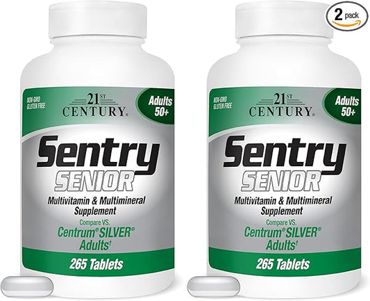 21st Century Sentry Senior Tablets, 265 Count (Pack of 2)