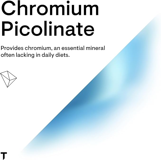 THORNE Chromium Picolinate - Essential Mineral Supplement for Healthy Metabolism Support* - Supports Carbohydrate Cravings* - Dairy, Soy & Gluten-Free - 60 Capsules