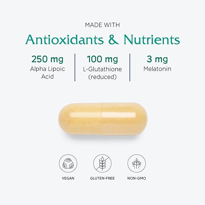 Vitanica Ovum P.M. - Egg Quality Support with Vitamin D3, Alpha Lipoic Acid & Melatonin - Works Best with Ovum A.M. - Herbal Dietary Supplement for Women's Health - Pro Logo - 30 Vegan Caps