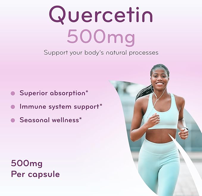 Advanced Zinc Quercetin with Bromelain Formula - Triple Immune Support Quercetin Complex for Daily and Seasonal Immune System Wellness Support - Made in a cGMP American Facility (240 Servings)