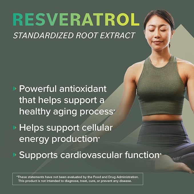 Prominent Nutrition Resveratrol Supplement, Anti-Aging and Immune Support, 98% Pure Trans-Resveratrol Supplement, 500 mg, 30 Day Supply
