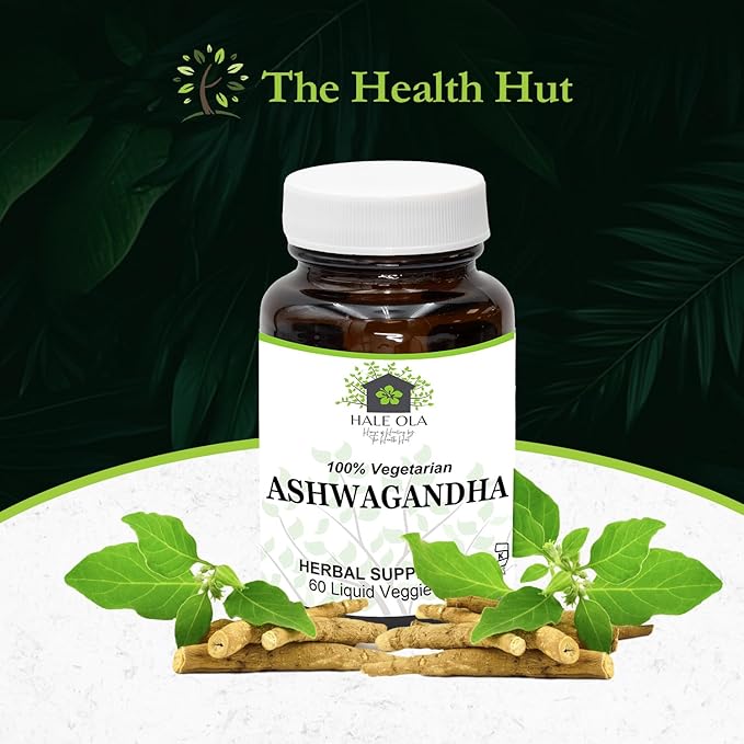 Organic Ashwagandha Capsules - Gluten-Free, Non-GMO & Kosher Certified - Ashwagandha Supplements for Immune Support, Stress, Mood, Anxiety Relief & Energy Support - 1000 mg, 60 Vegetarian Capsules
