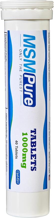 KALA HEALTH MSMPure MSM Tablets – 1,000 mg US-Made MSM per Tablet for Joint Health, Skin Appearance, Hair & Nail Support – Coated for Easy Swallowing, Tasteless – 40 Count Travel Size