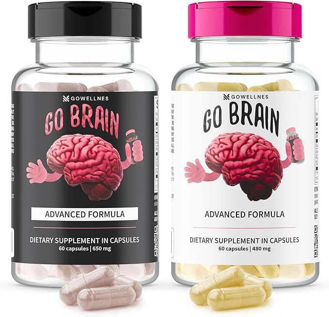 Nootropic Brain Support Supplement - Advanced Focus Supplement for Concentration, Premium Memory & Brain Booster with Vitamins, Coenzyme Q10, Phosphatyldyserine, Guarana, Zinc, Tyrosine, Amino Acids