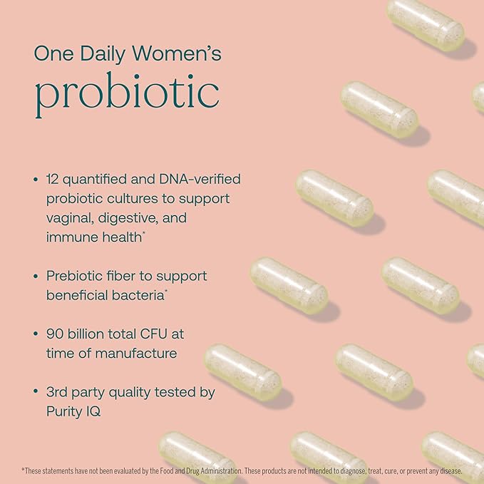 True Grace One Daily Women’s Probiotic - 30 Vegetarian Capsules - 90 Billion CFU - Digestive, Vaginal & Immune Health - Gluten & Soy Free