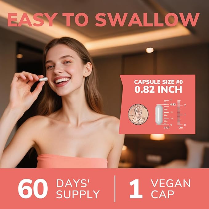 Iron Supplement for Women and Men, Iron Bisglycinate, 65mg Elemental Iron, Non-Constipating, Plus Blood Builder Vitamins C B6 B12 Folate & Beet Root, Energy Support, Blood Health, 60 Caps