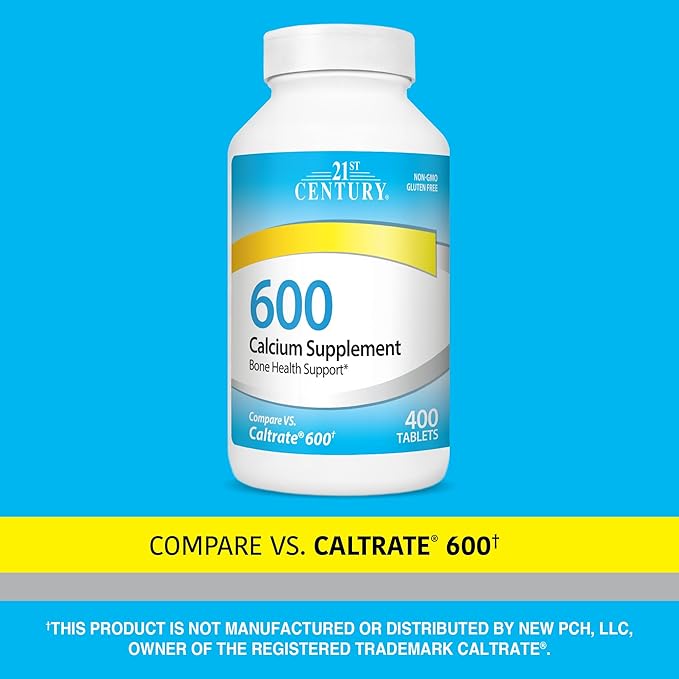 21st Century Calcium Supplement, 600 mg, 400 Count