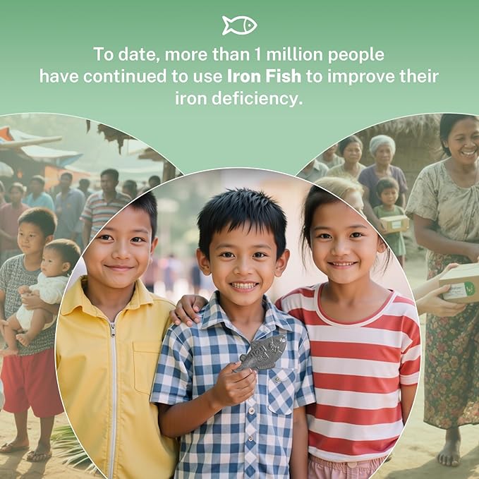 2 Pack Iron Fish, Natural Iron Supplement for Anemia & Vegans, Effective & Safe Cooking Tools Add to Food and Water, Reduces Risk of Iron Deficiency