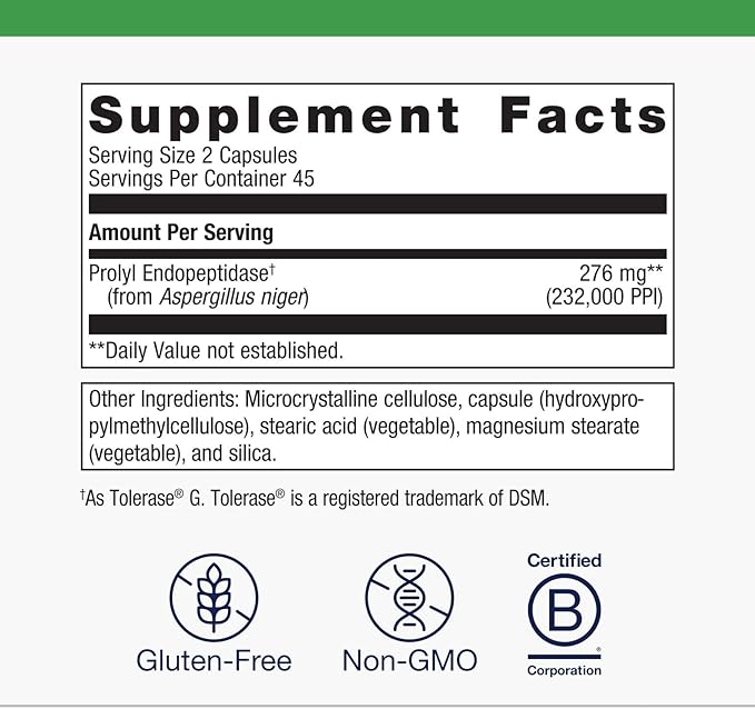 Metagenics SpectraZyme Gluten Digest Enzymes - Digestive Enzyme - Help Digest Wheat, Barley & Rye Grains* - Gut Health Supplement* - Non-GMO, Gluten-Free & Vegetarian - 90 Capsules