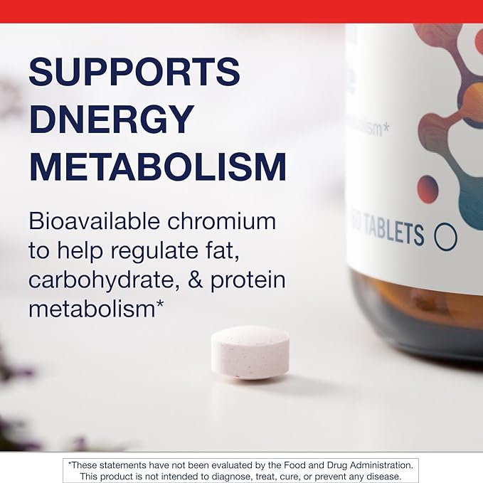 Metagenics Chromium Picolinate - Bioavailable Chromium for Metabolism Support* - Essential Trace Mineral - Non-GMO - Vegetarian - Gluten-Free - 60 Count