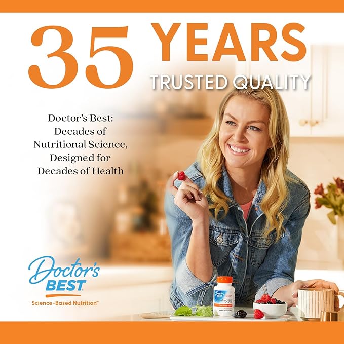 Doctor’s Best CoQ10 100 mg + Nattokinase 2,000FU, Supports Heart & Circulation Support, Non-GMO, Gluten Free, Vegan, 60 Veggie Caps