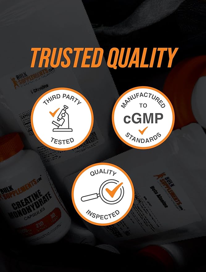 BulkSupplements.com Selenium Glycinate Capsules - Selenium Supplement, Selenium 200mcg Capsules - Essential Trace Mineral, Gluten Free, 1 Capsule per Serving, 500 Count (Pack of 1)