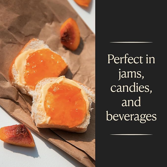 Cook's, Peach Flavoring for Baking, Preserves, Ice Cream, Jam, Cakes, 32oz
