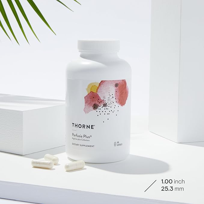 THORNE - L-Arginine Plus (Formerly Perfusia Plus) - Sustained-Release Cofactors to Support Heart Function, Nitric Oxide Production & Optimal Blood Flow* - 180 Capsules