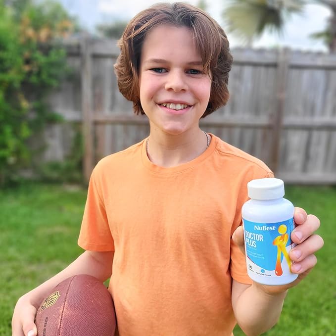 NuBest Doctor Plus - Bone Health Formula - Supports Bone Strength, Overall Growth Pills with Calcium, Vitamins D3, Vitamin K2 (MK7) - Immunity and Overall Health for Children (10+) and Teens - 6 Pack