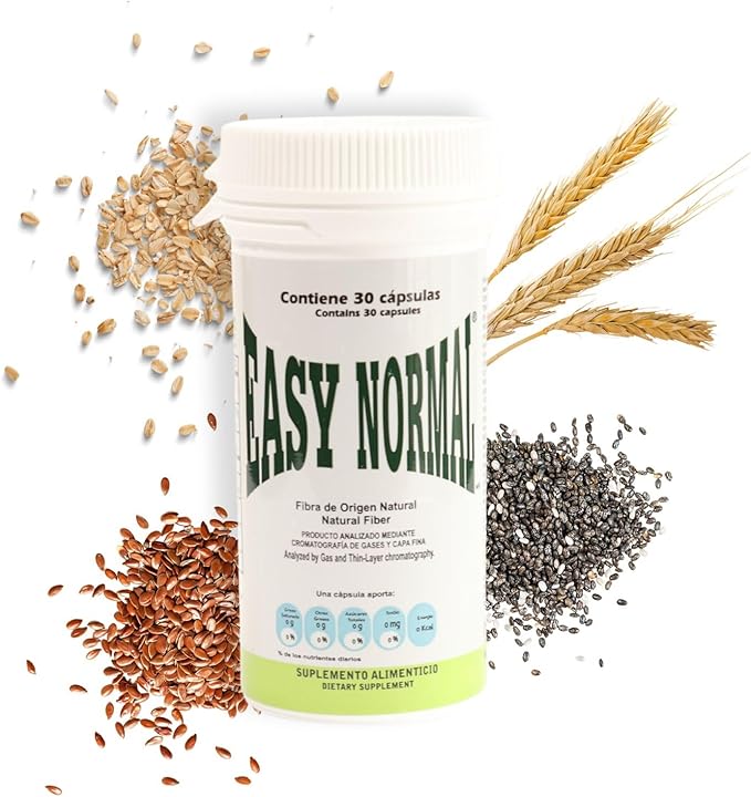 Easy Normal by Easy Figure | Fibra Natural en Cápsulas – Natural Fiber Capsules | 30 Cápsulas | 2 Pack