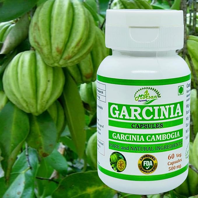 Natural and Pure Herbal Garcinia CAMBOGIA (Garcinia) Extract Capsules | Highest Potency, 100% Herbal Product | Pack of 60 X 500 mg. Veg. Capsules (Pack of 1 Jar)
