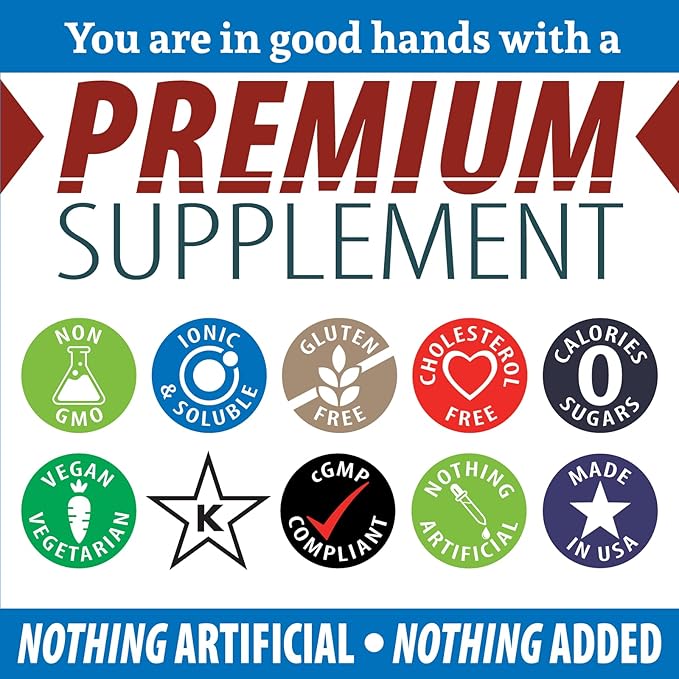 Anderson New Ionic Magnesium Complex, Liquid Magnesium Supplement, Trace Mineral Drops, 30 Servings (2 oz)