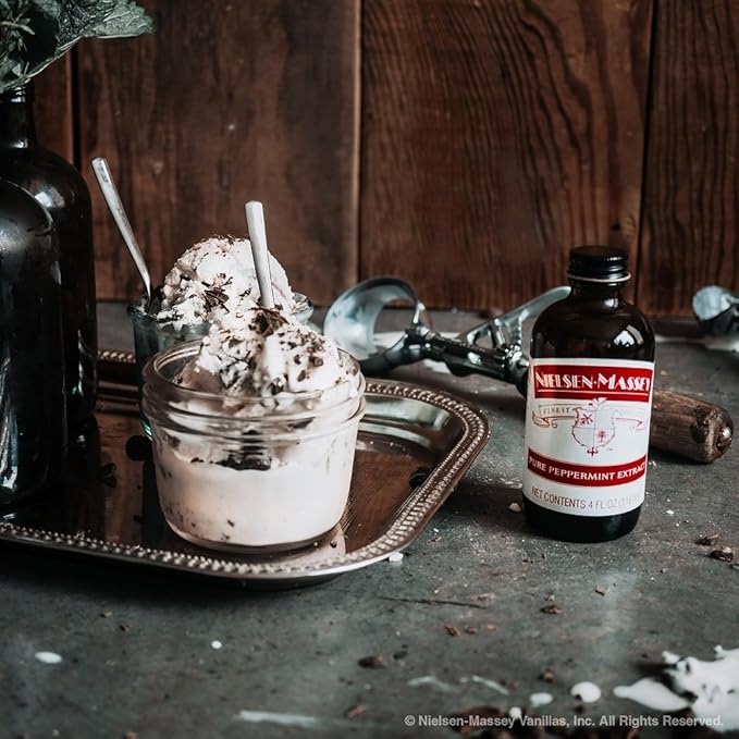 Nielsen-Massey Pure Peppermint Extract for Baking and Cooking, 4 Ounce Bottle