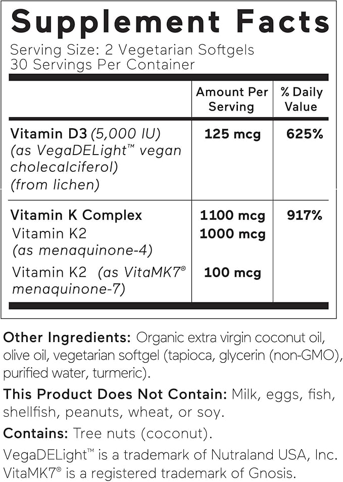 Smarter Nutrition Magnesium and Vitamin D3+K2 Bundle - Magnesium Complex with Glycinate, Citrate, Malate, and Bisglycinate and 5,000 IU of Vitamin D with K2 Complex [30-Day Supply]