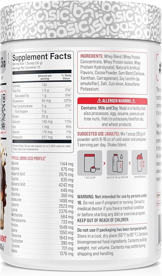 Whey Protein Powder, 25g Protein, Complete Amino Acid Profile, Gluten-Free, Low Fat, RBST-Free, Supports Muscle Recovery & Antibody Health (2 Pound, Boston Cream Donut)