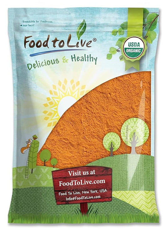 Food to Live Organic Goji Berry Powder, 6 Pounds – Non-GMO, Kosher, Raw, Vegan, Bulk, Contains Maltodextrin
