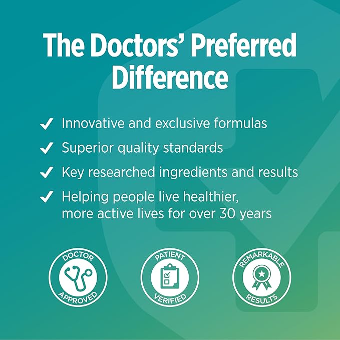 DOCTORS' PREFERRED Alpha GPC Supplement - Premium Formula. 600 MG/Serving, 60 Vegan Capsules, 30-Day Supply